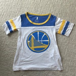 NBA Golden State Warriors tee with sequins. Size 5/6